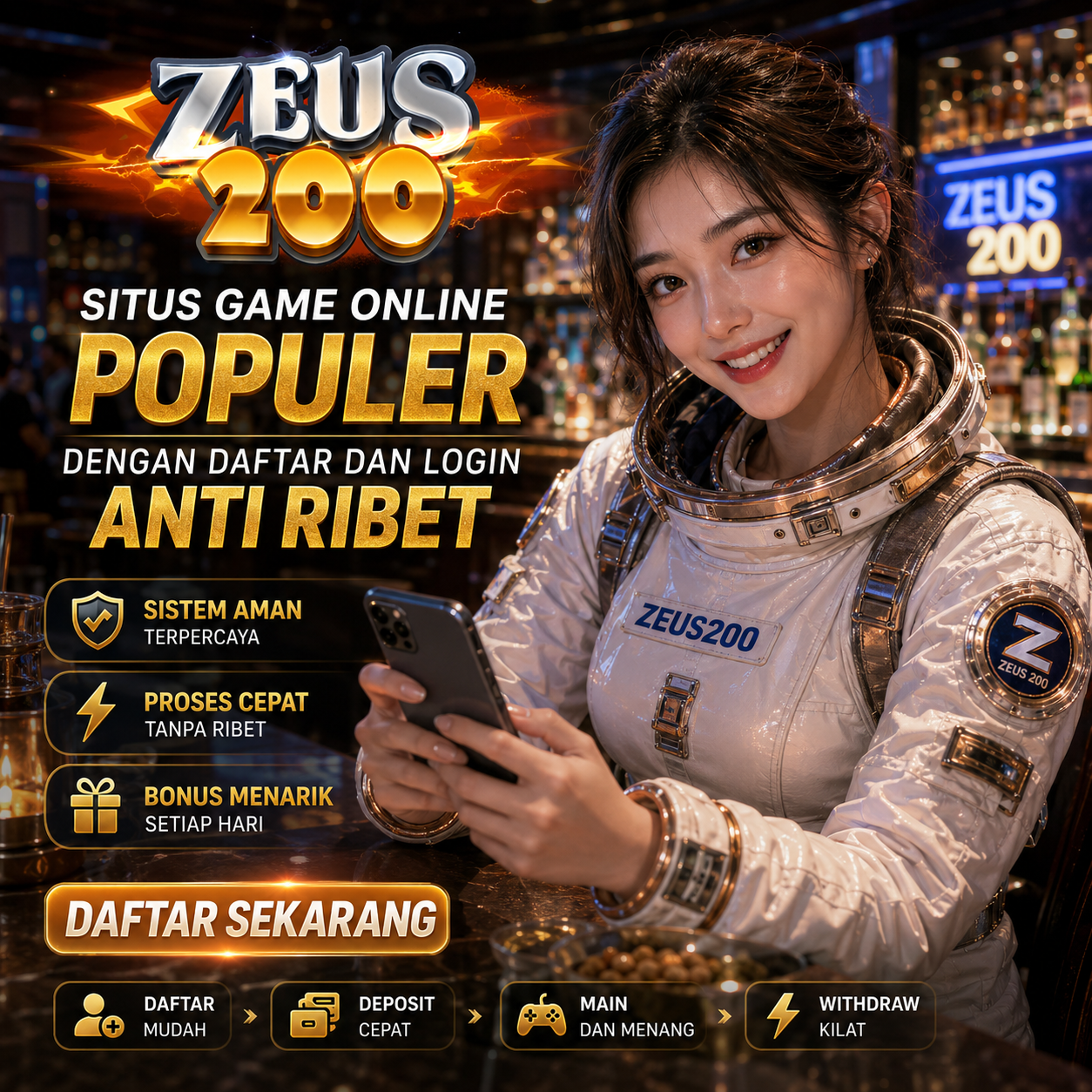 ZEUS200 Situs Game Online Populer dengan Daftar dan Login Anti Ribet