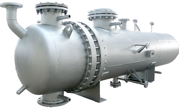 مبدل حرارتی پوسته و لوله (shell and tube heat exchanger):